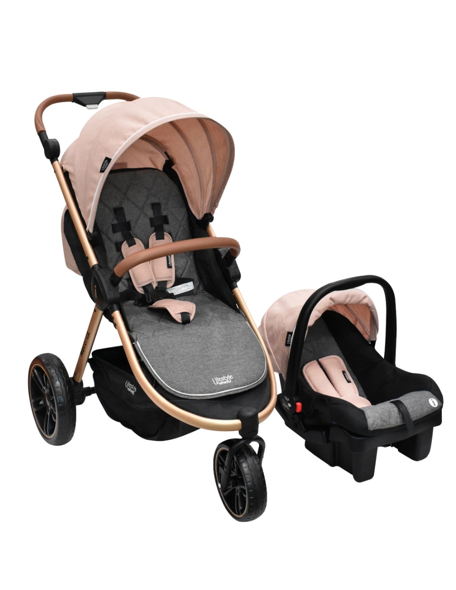 Carriola travel system plegable