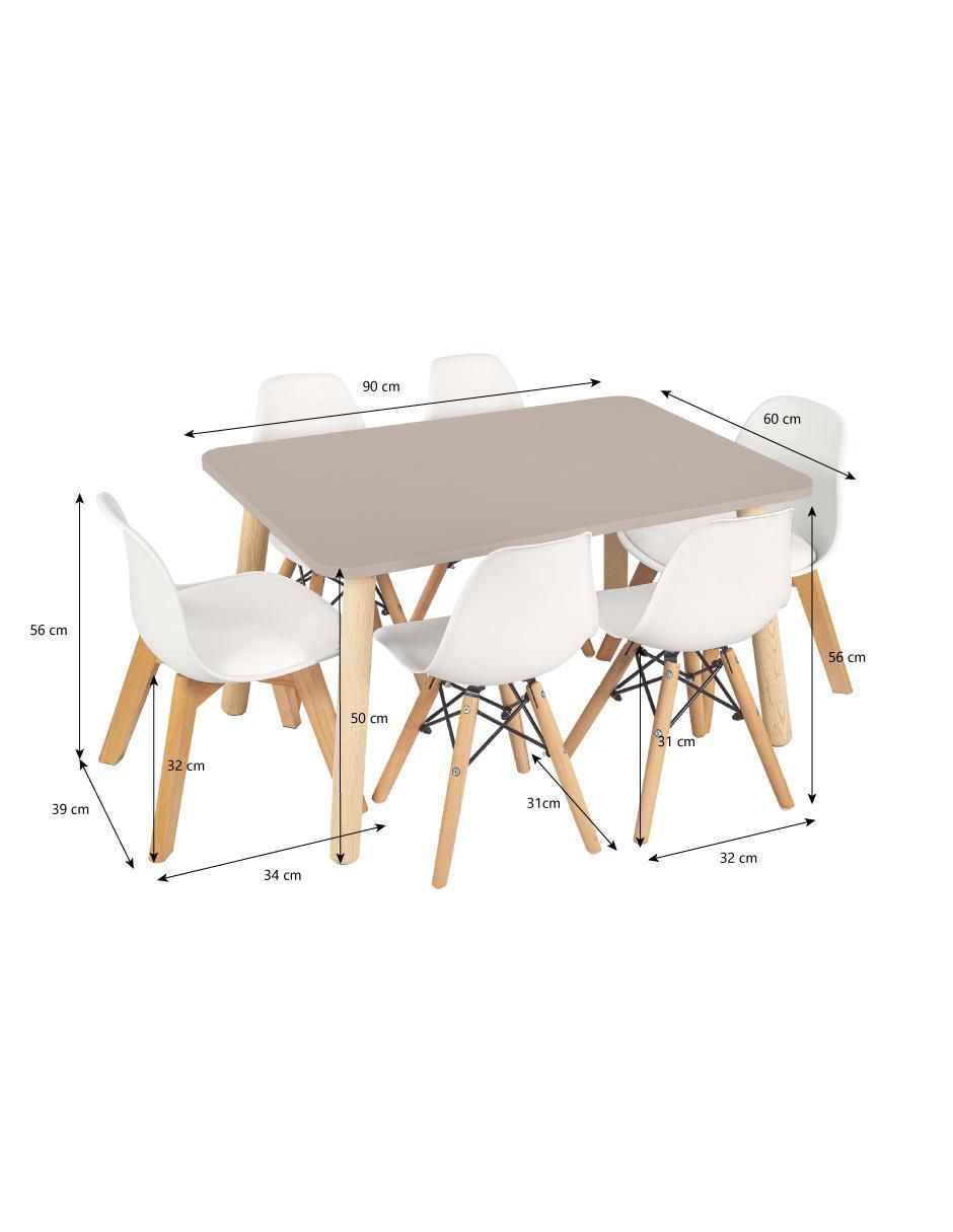 Mesa con silla duduk infantil "de" mdf y madera