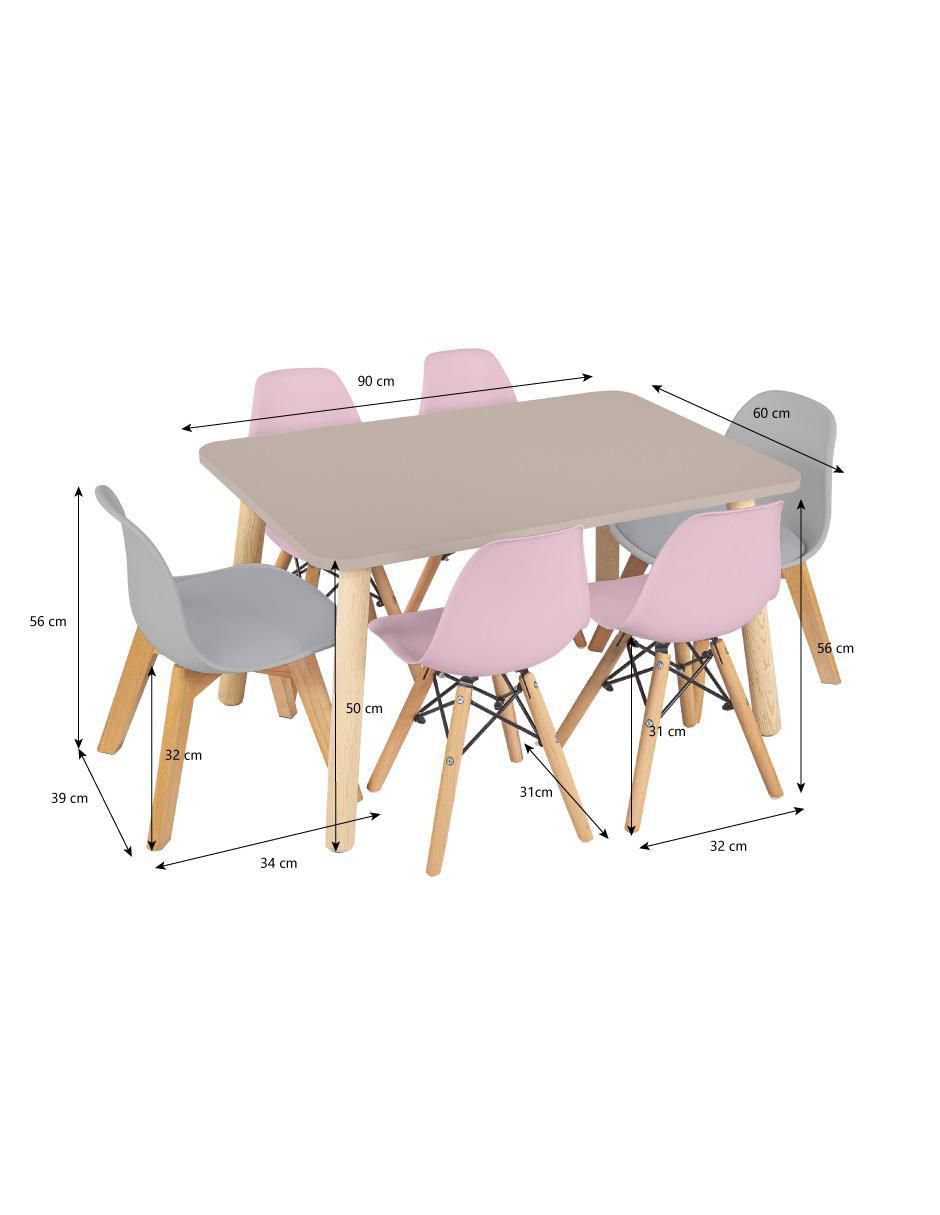 Set de mesa infantil duduk sin familia o colección "de" materialatt" 7 "piezas"