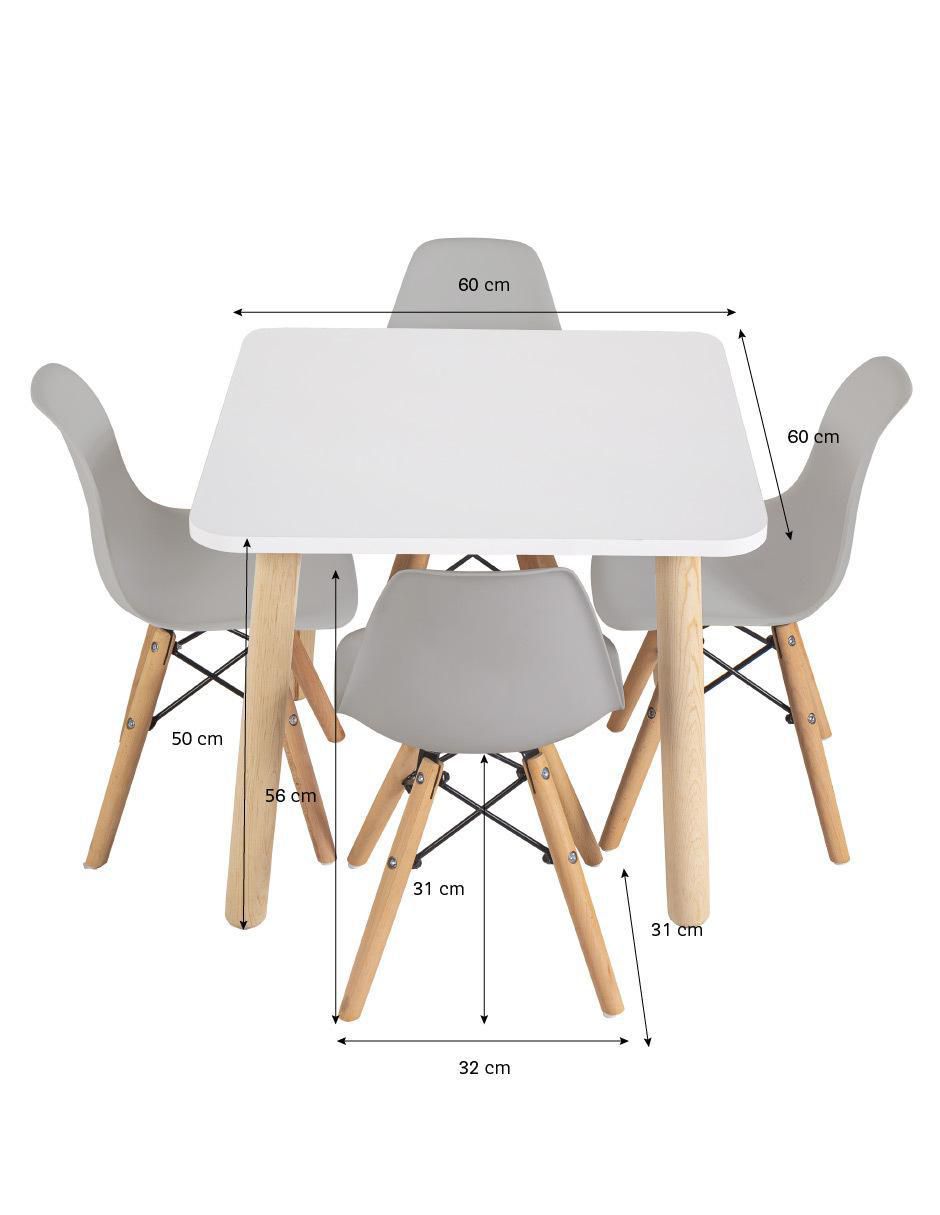 Set de mesa infantil sí sin familia o colección duduk "de" mdf y madera