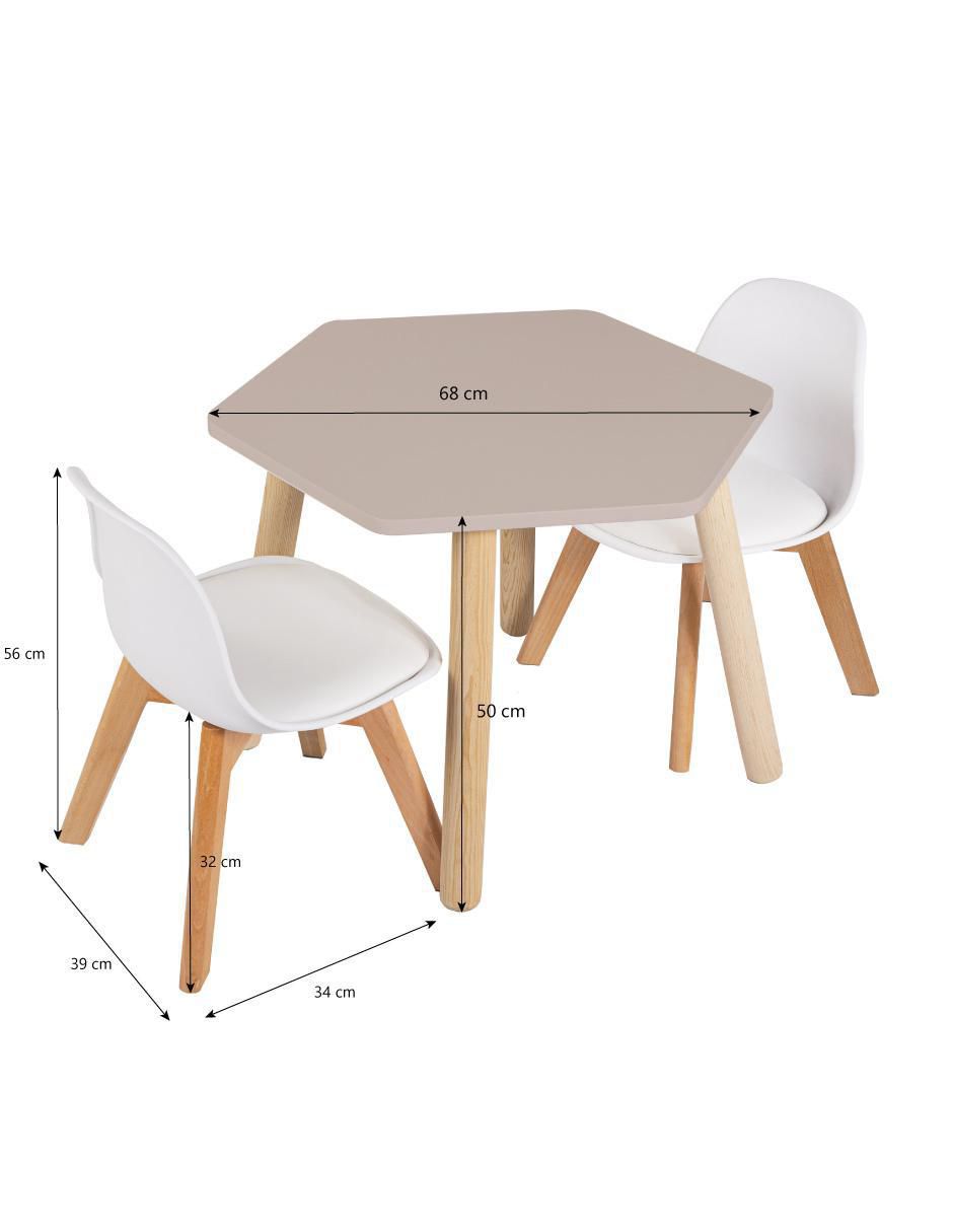 Set de mesa infantil duduk sin familia o colección "de" materialatt" 3 "piezas"