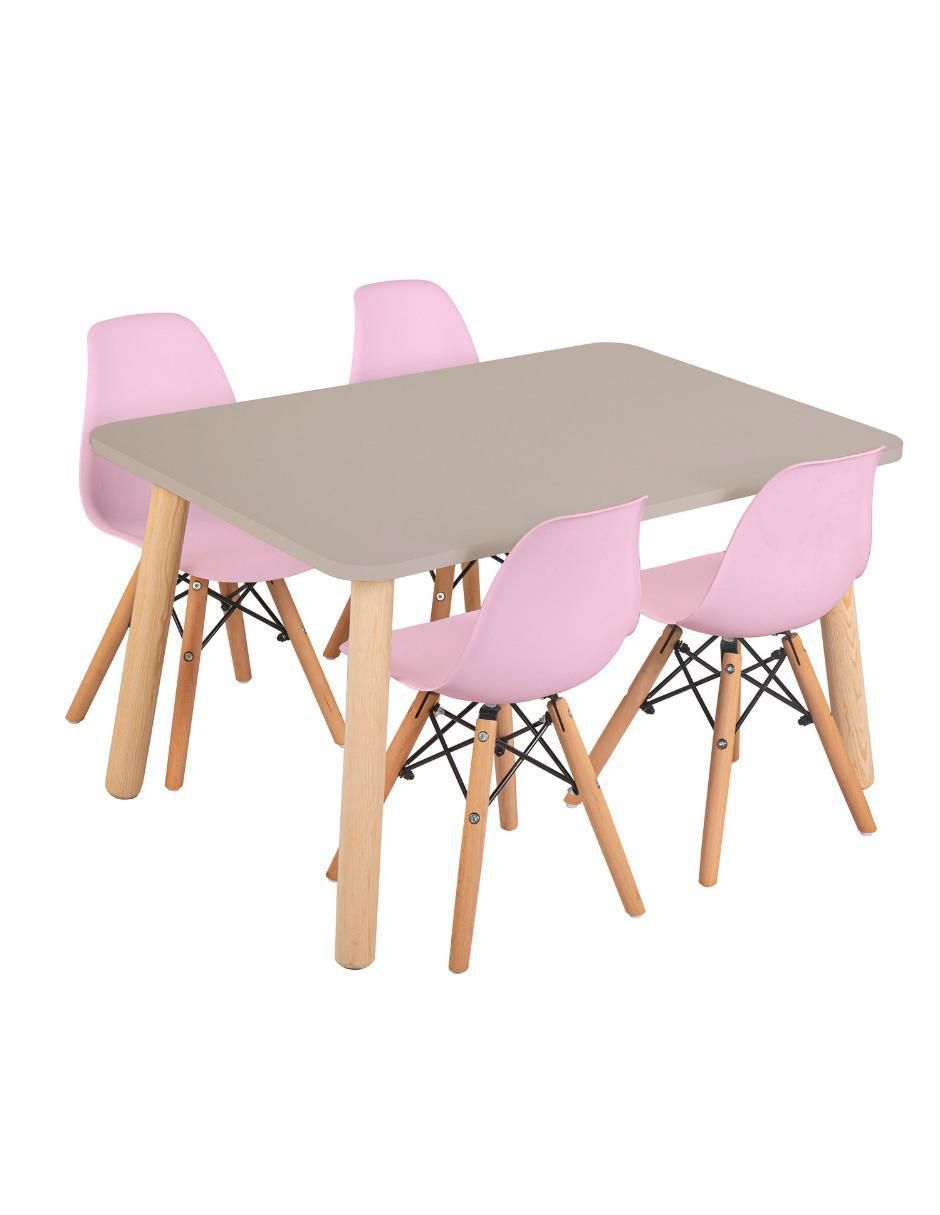 Mesa con silla duduk infantil "de" mdf y madera