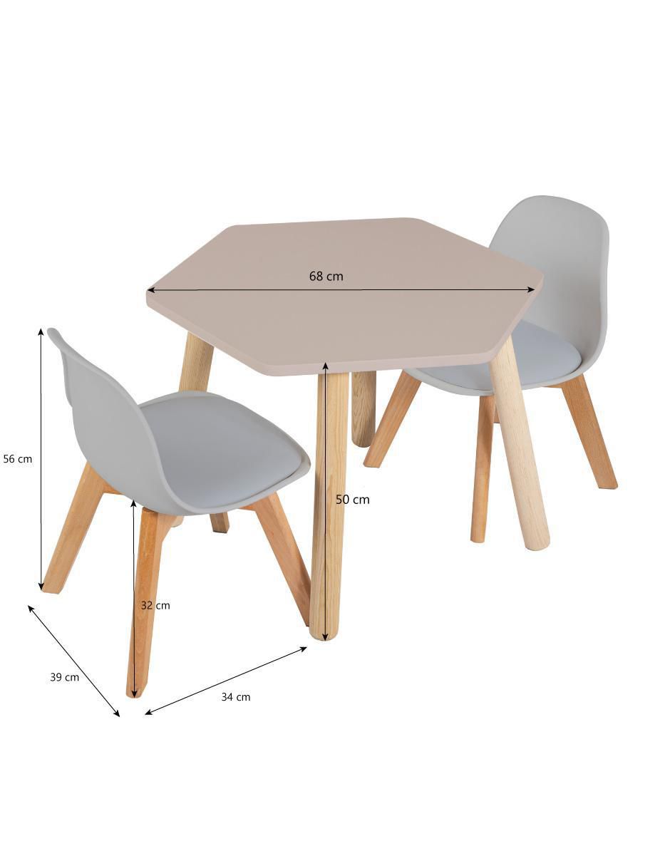 Mesa con silla duduk niños y niñas "de" mdf y madera