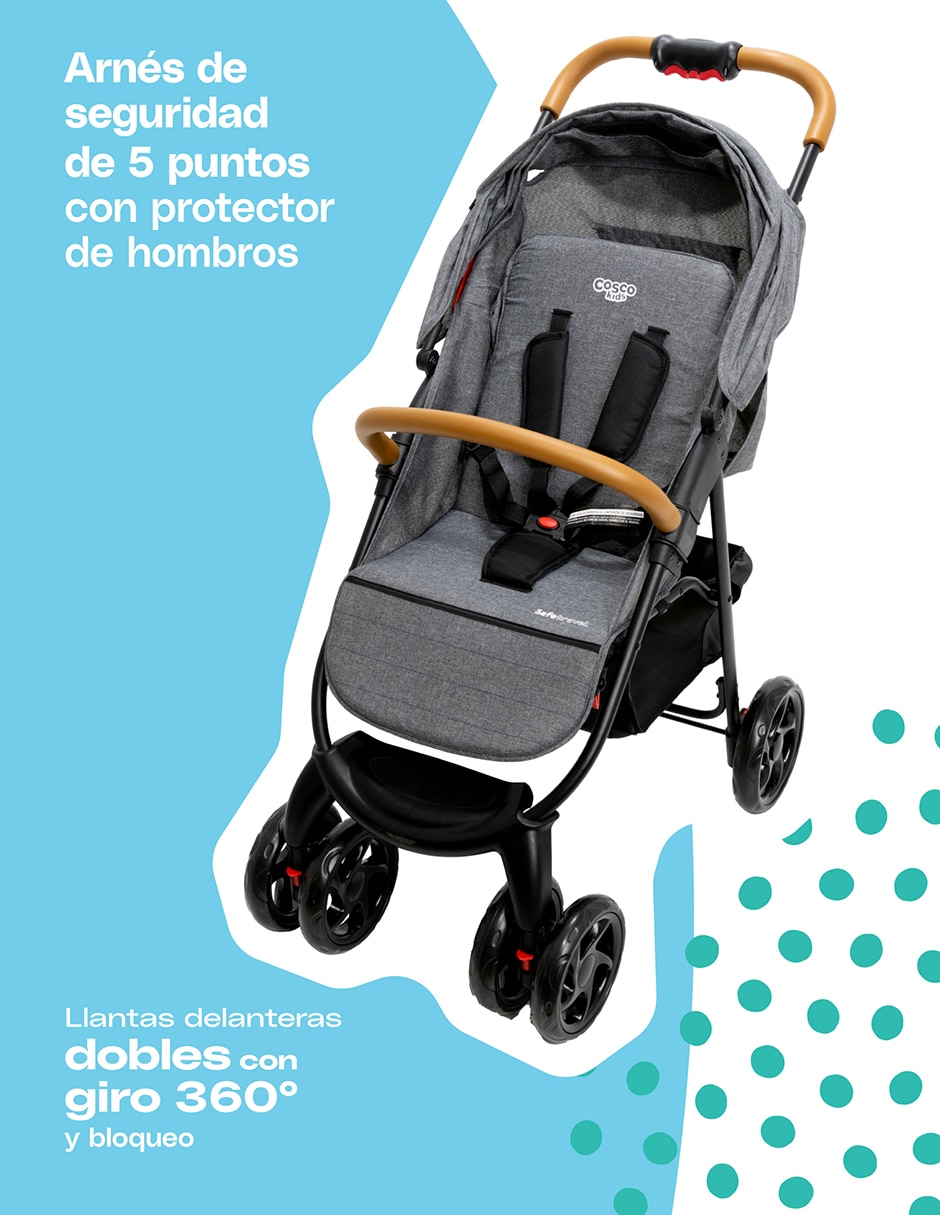 Carriola travel system Safe Travel plegable 6