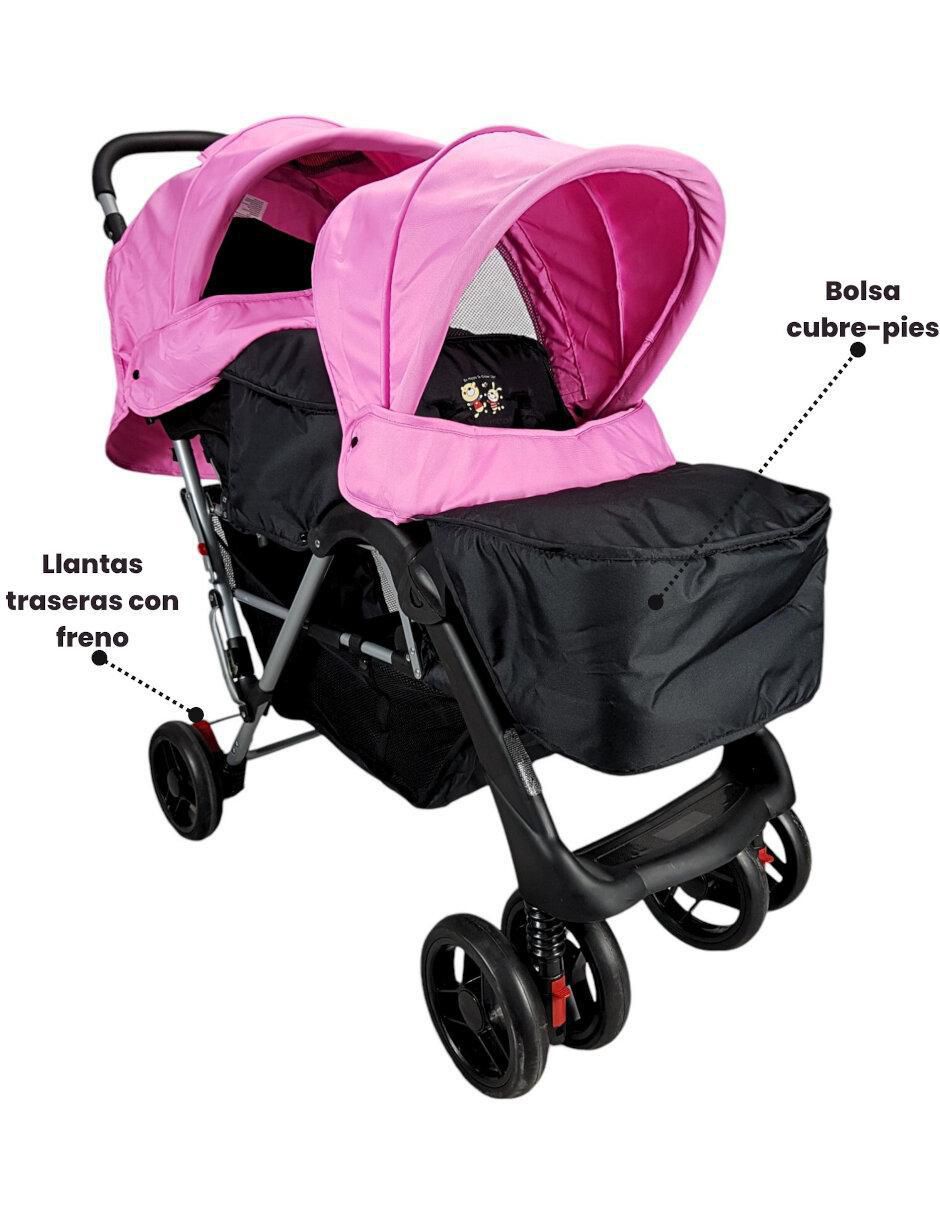Carriola Doble Bebe Con Carreola Juguete Carriola Coche Doble De
