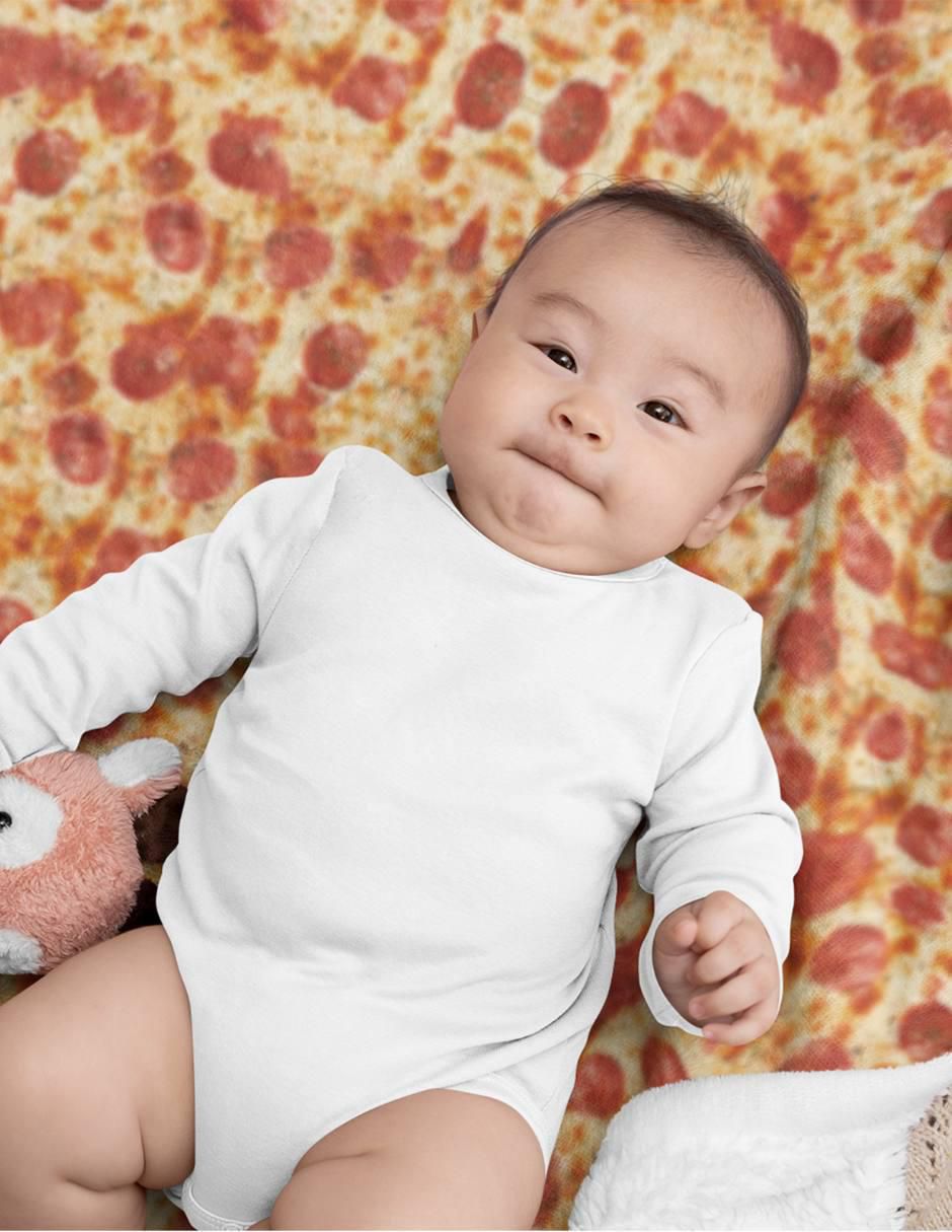 Frazada de tejido punto Pizza para bebé 3