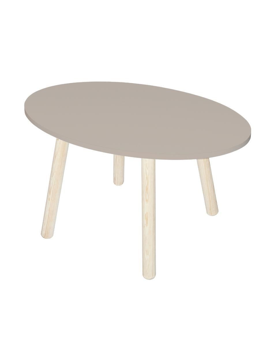 Mesa mesa ovalada duduk "de" madera