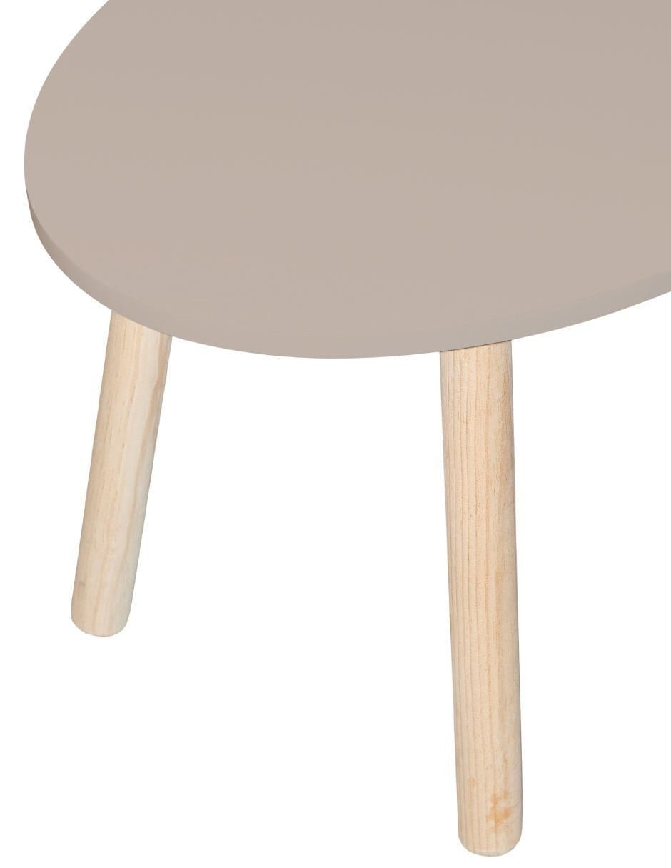 Mesa mesa ovalada duduk "de" madera