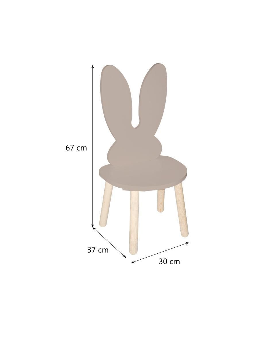 Silla 1 "piezas" silla conejo duduk "de" mdf
