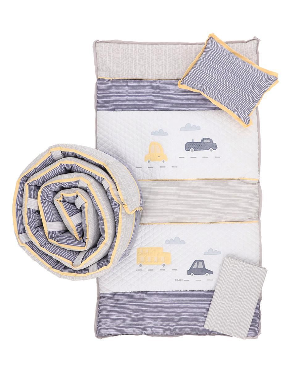 Juego de cuna Carritos para bebé niño 4 piezas Juego de cuna Carritos para bebé niño 4 piezas