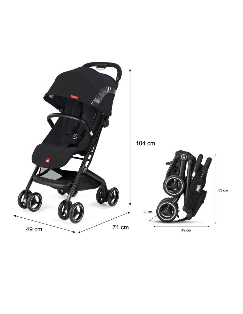 Carriola ultracompacta Qbit All Terrain plegable 7