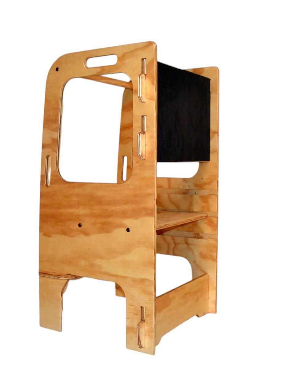 Torre de aprendizaje Montessori de madera