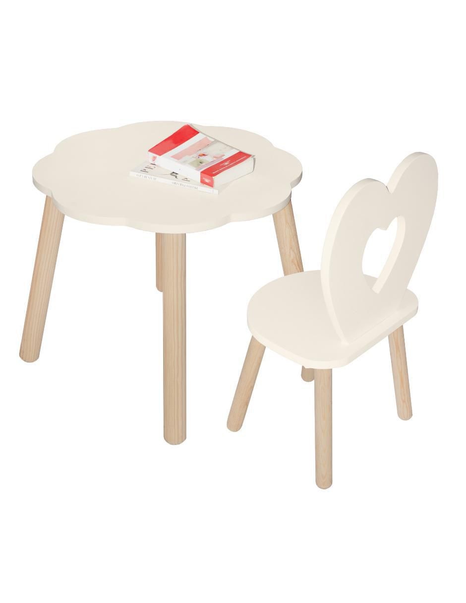 Set de mesa infantil duduk mesa nube silla corazon "de" materialatt" 2 "piezas"