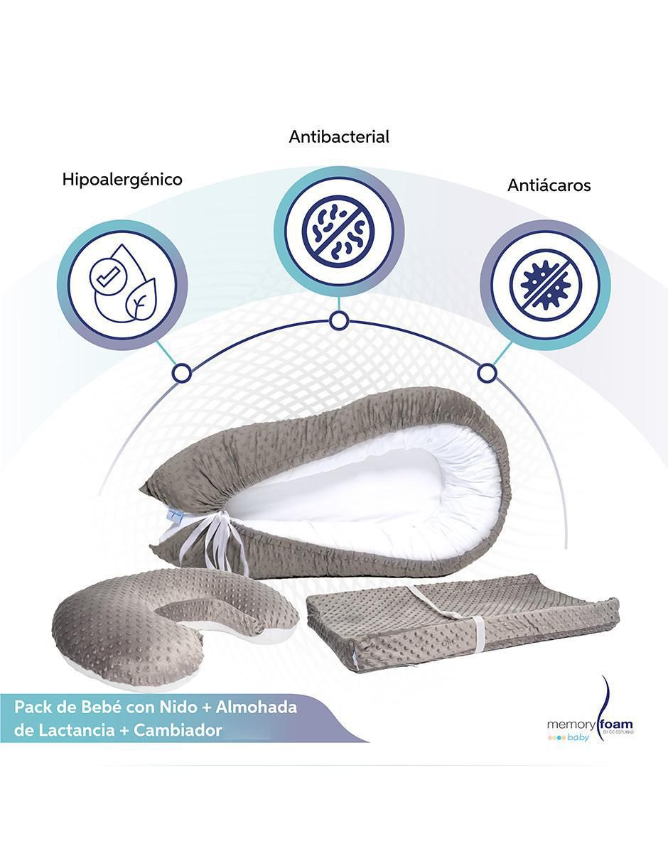 Nido para bebé memory foam baby pack 3 en 1