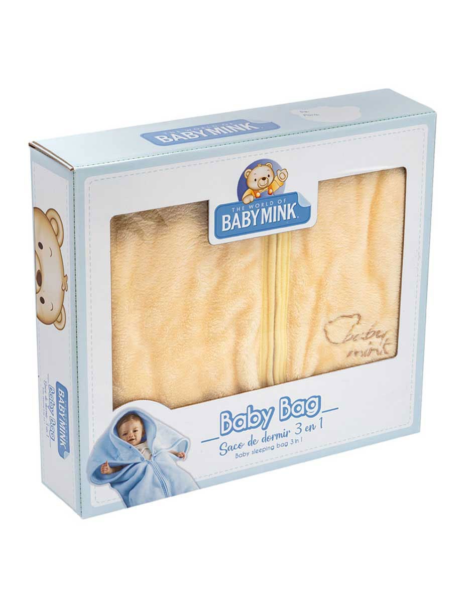 COBIJA BABY BAG, 100 X 80 CM, AMARILLO