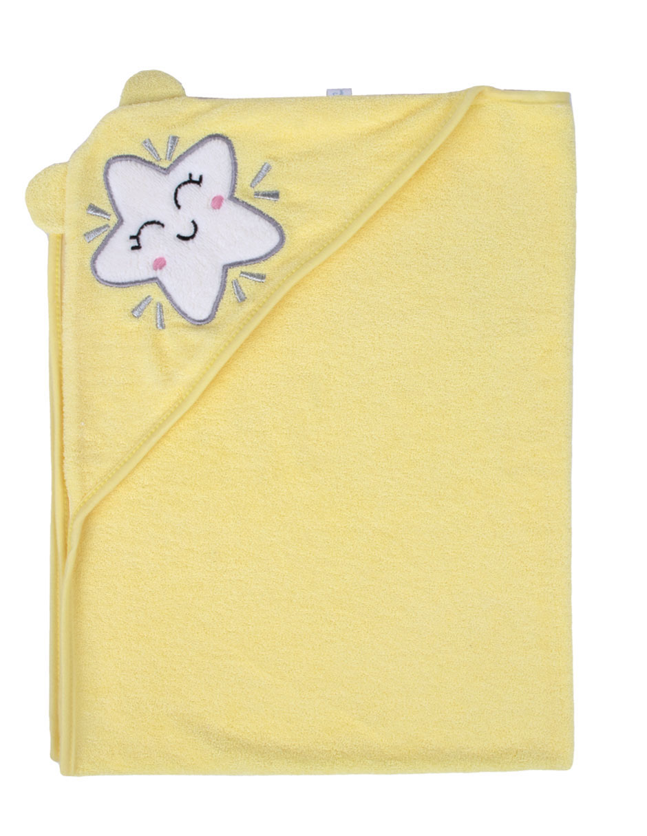 Toalla con gorro de algodón infantil