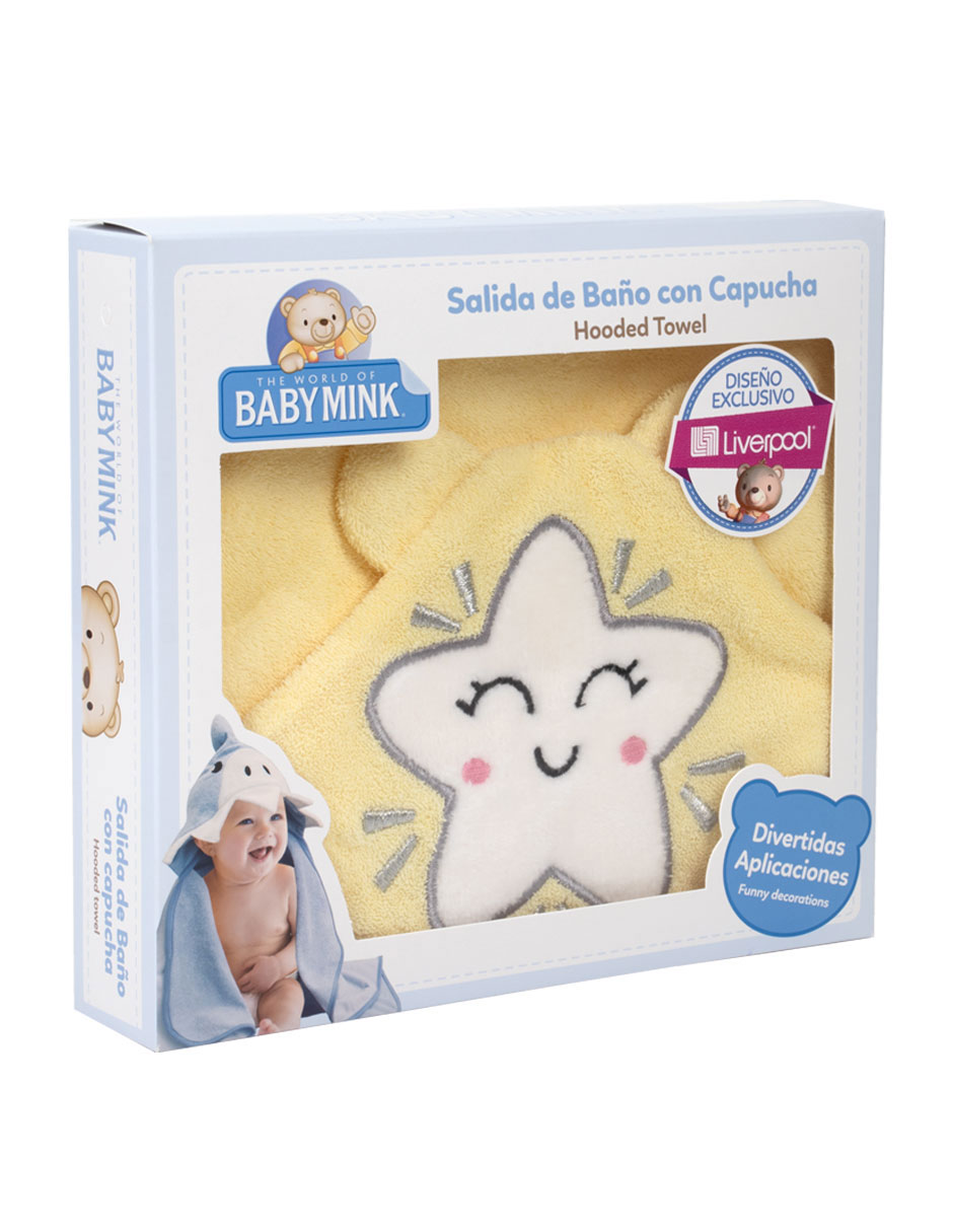 Toalla con gorro de algodón infantil 3