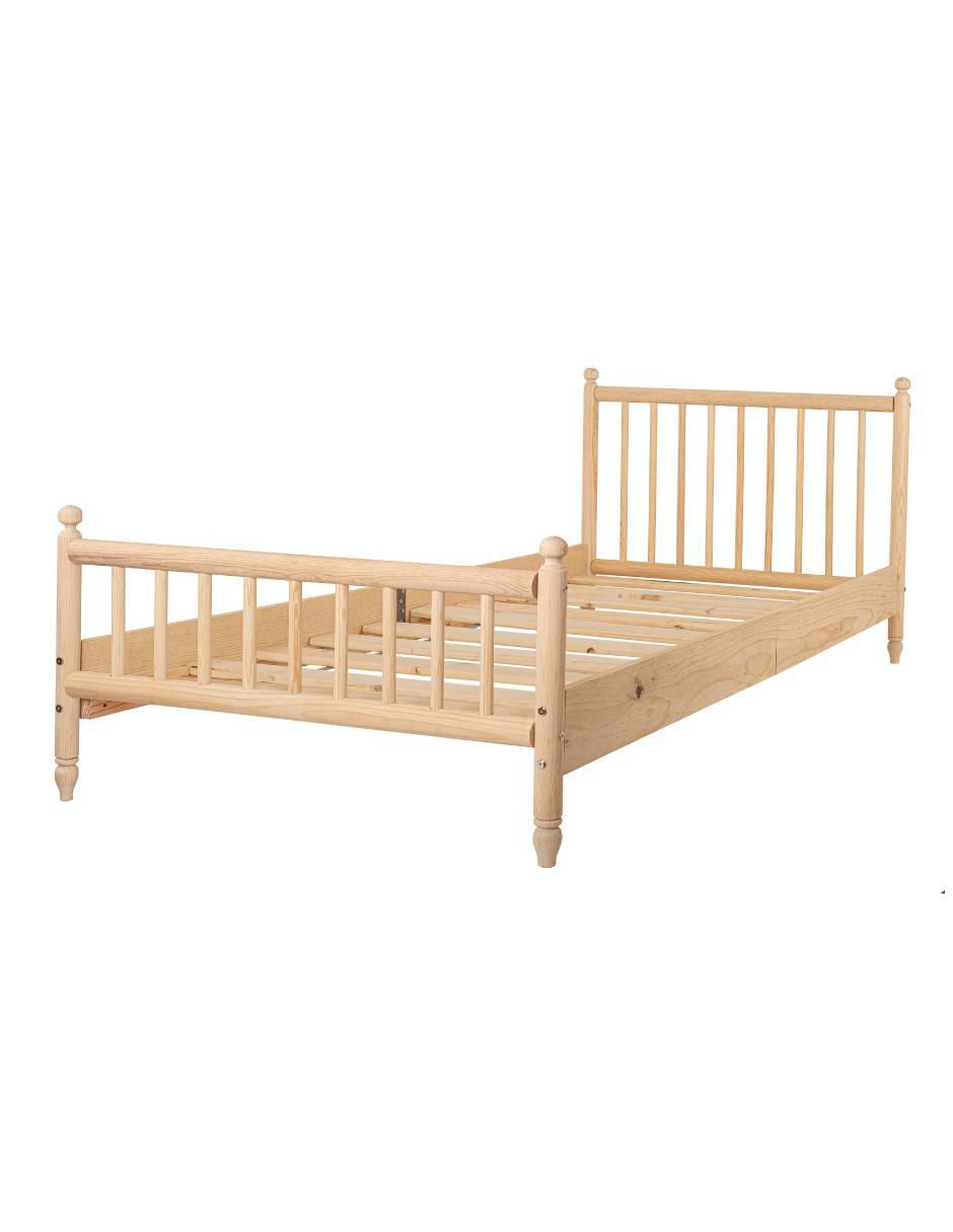 Cama de madera pino individual
