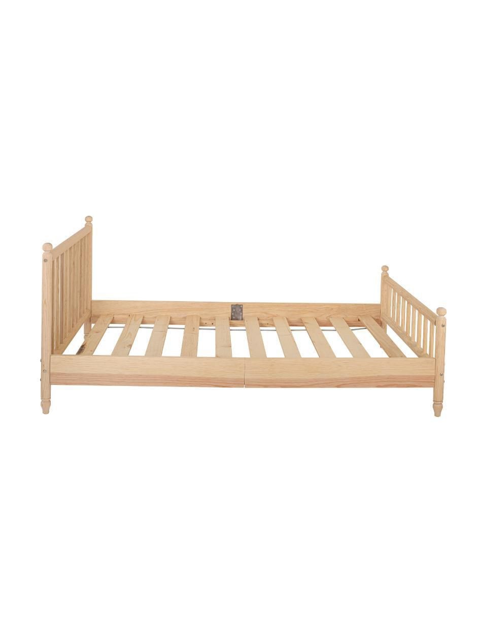 Cama de madera pino individual 4