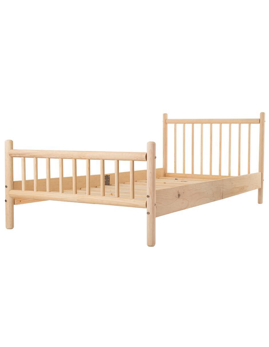 Cama de madera pino individual
