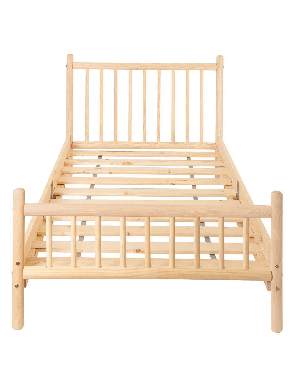 Cama de madera pino individual 3