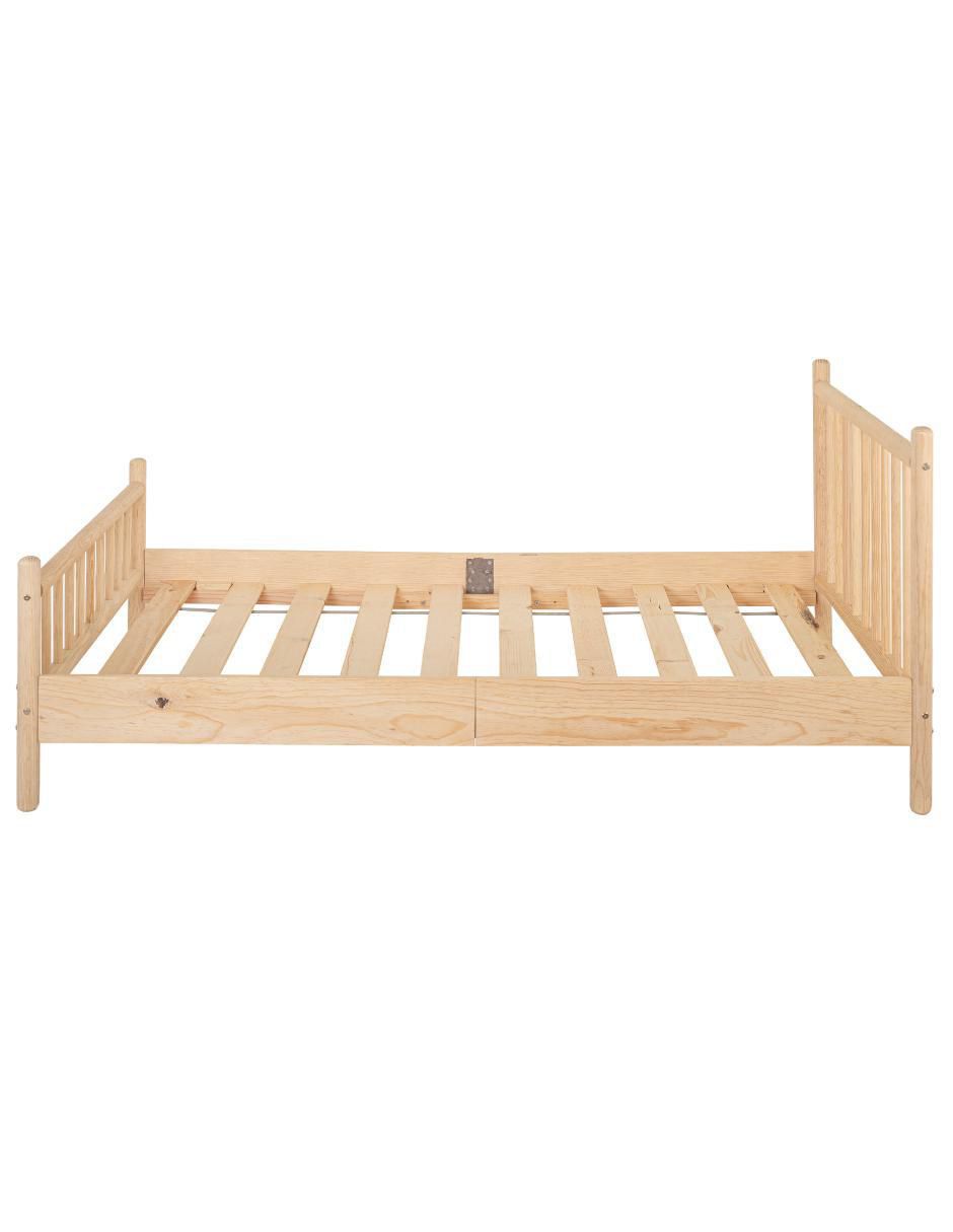 Cama de madera pino individual 4