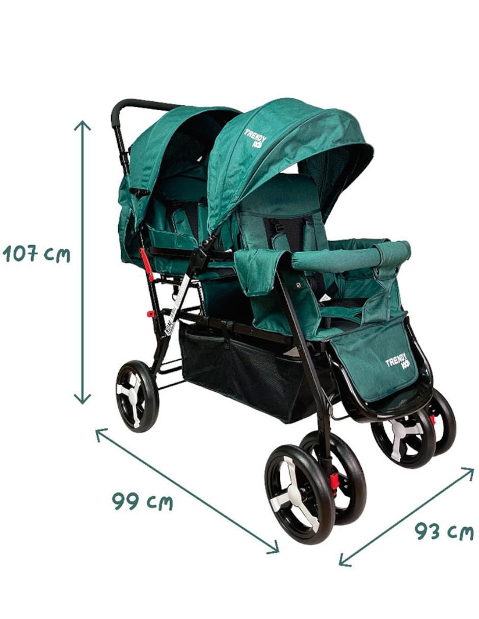 Carriola doble plegable 4