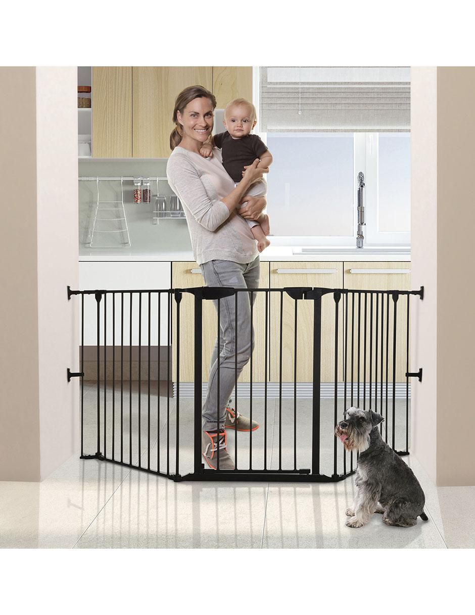 Puerta de seguridad de metal para bebé 5