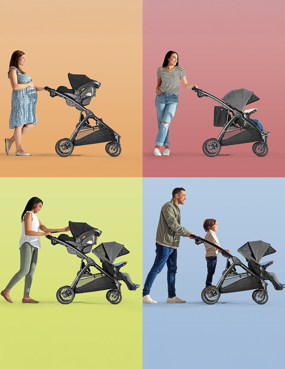 Carriola doble Corso Flex plegable 2