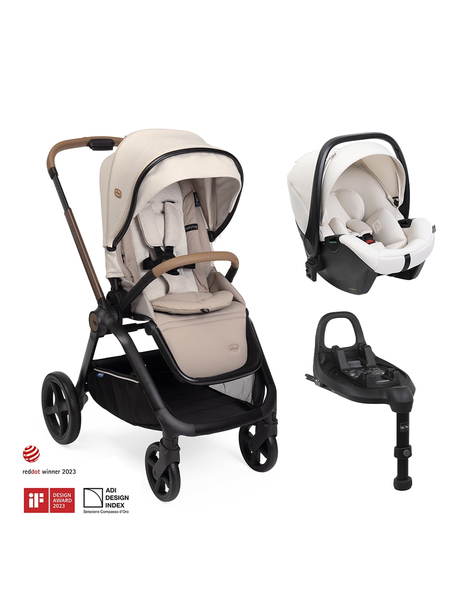 Carriola con portabebé Bundle Mysa Amber Glow plegable