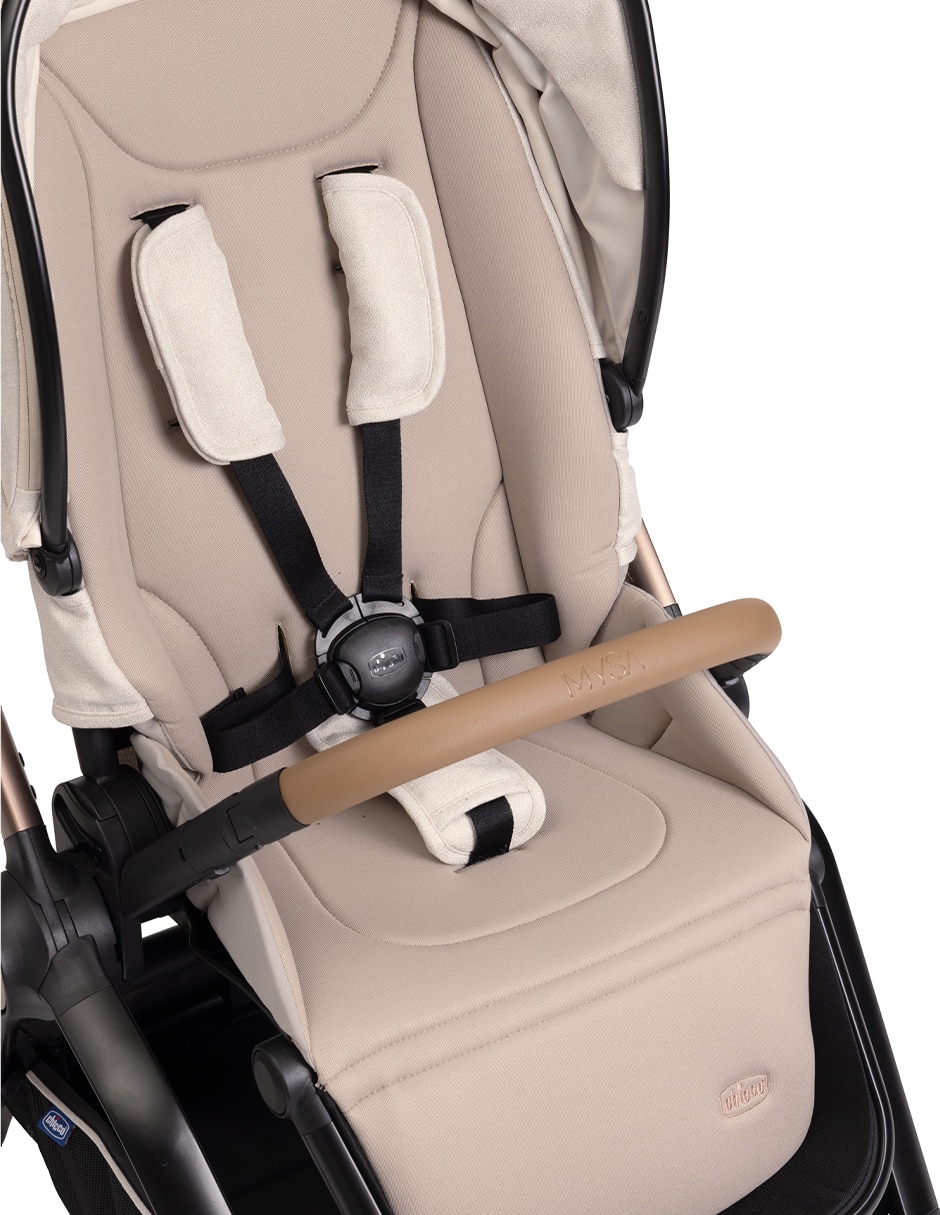 Carriola con portabebé Bundle Mysa Amber Glow plegable 8