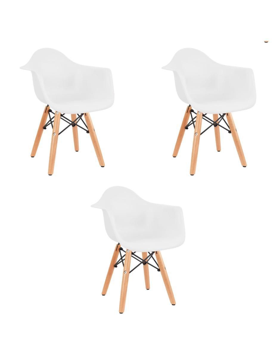 Set de silla infantil 3 piezas de madera