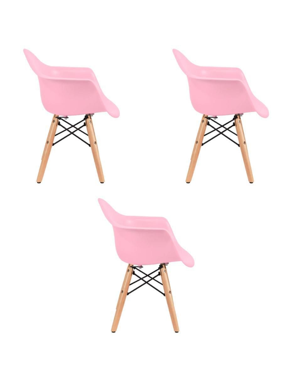 Set de silla infantil 3 piezas de madera 2