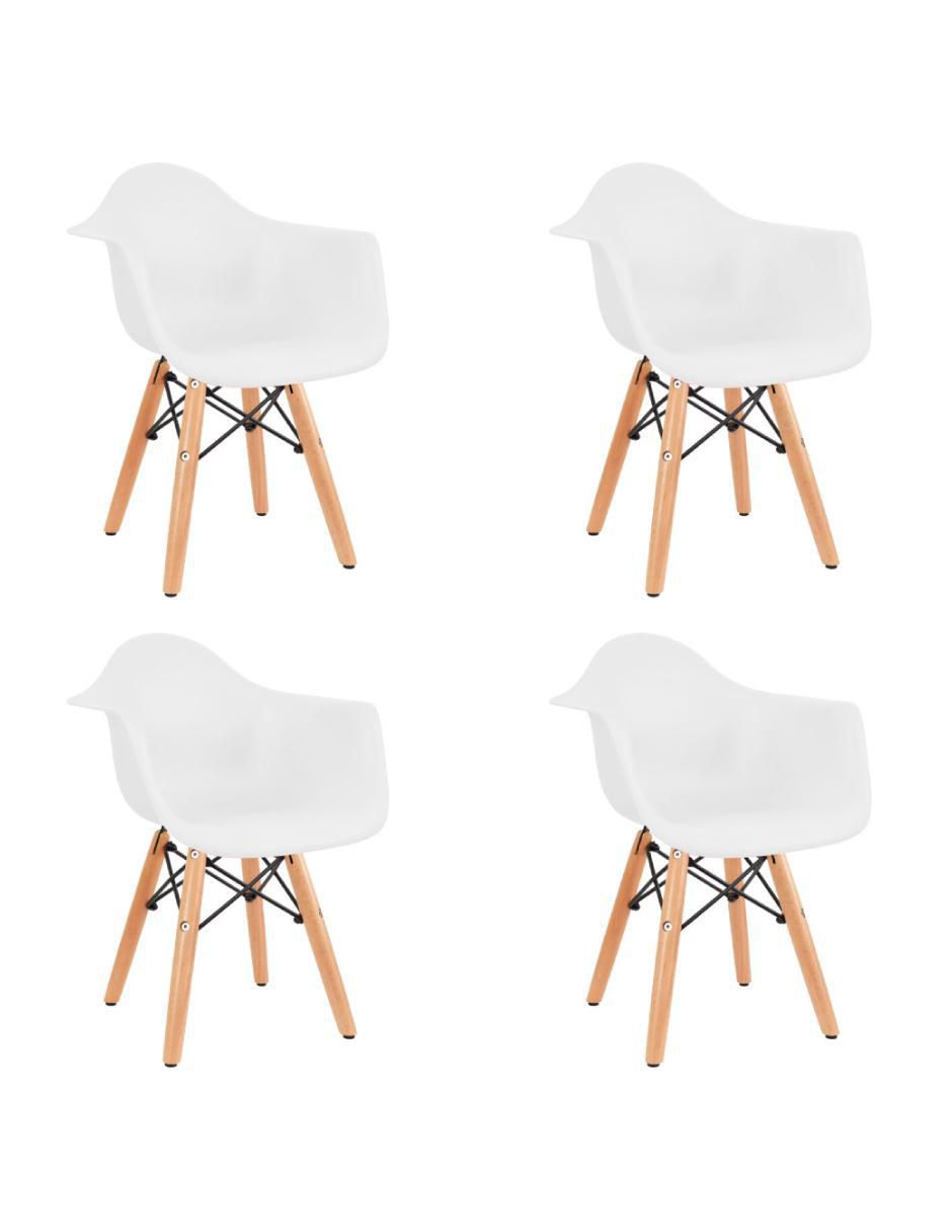 Set de silla infantil 4 piezas de madera