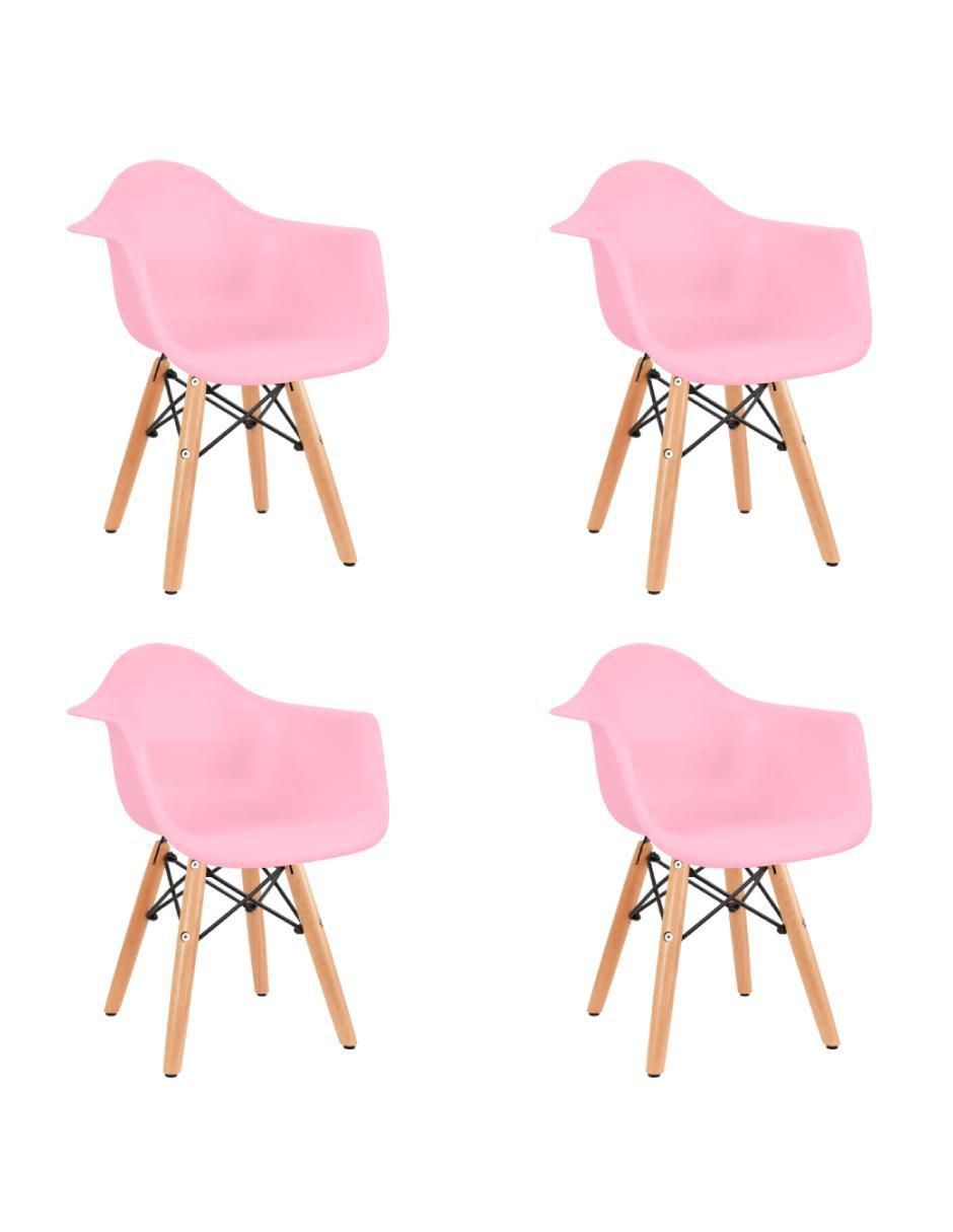 Set de silla infantil 4 piezas de madera