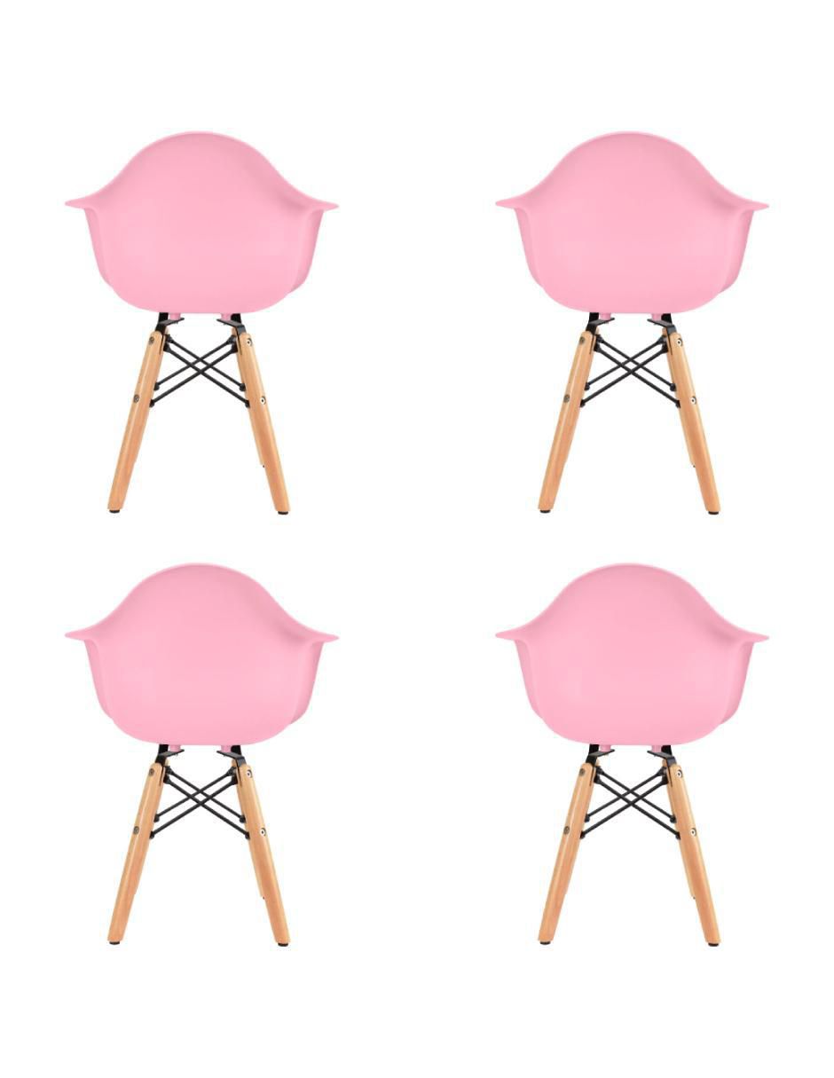 Set de silla infantil 4 piezas de madera 4