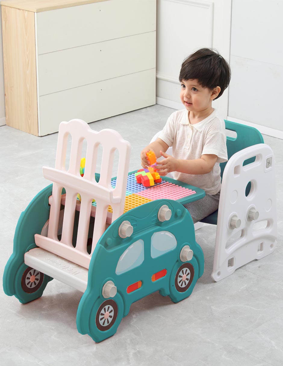 Juego de mesa y silla para niños Tiita 3 en 1 juego arte y manualidades infantil unisex 10