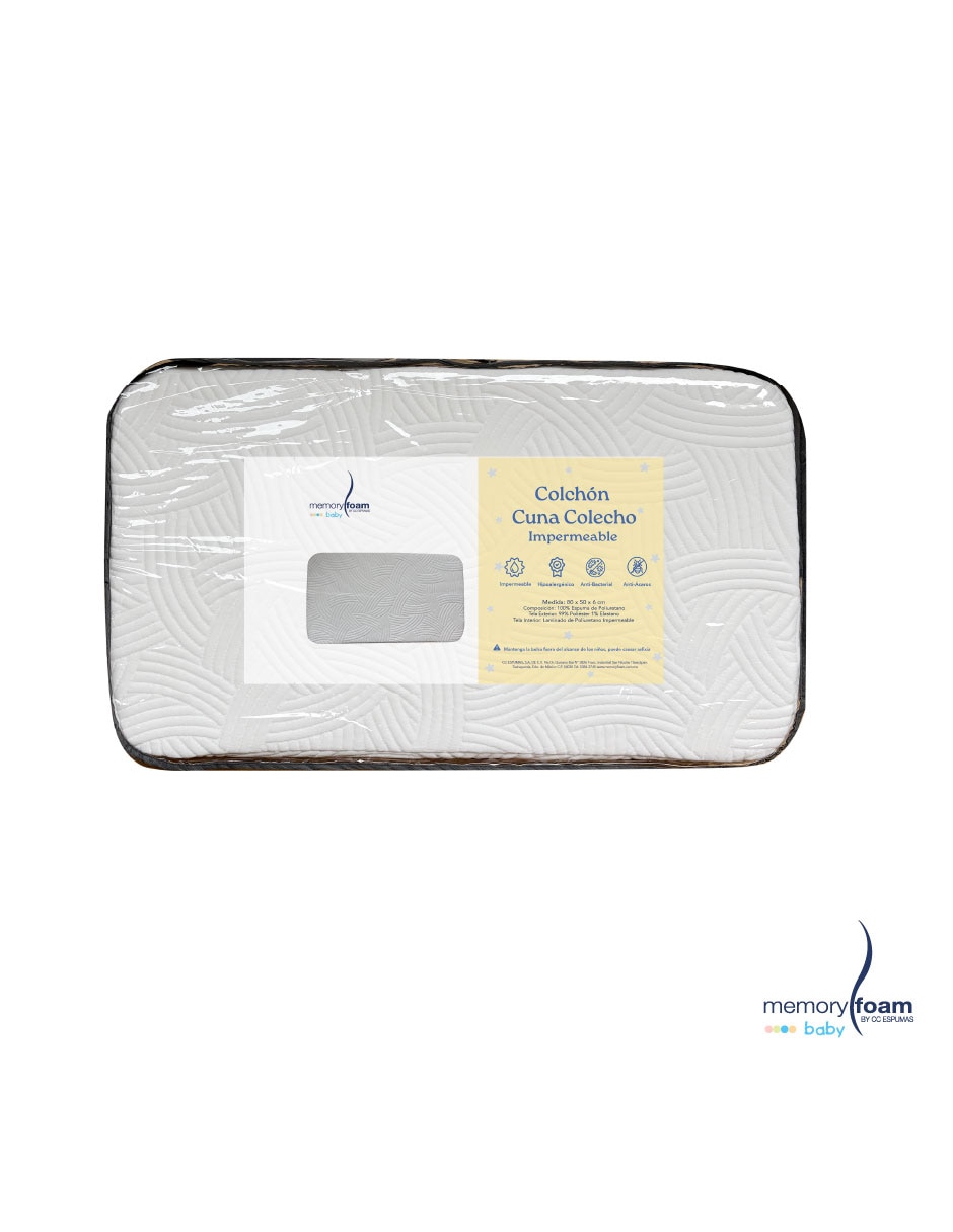 Colchón para cuna Memory foam Baby confort medio 7