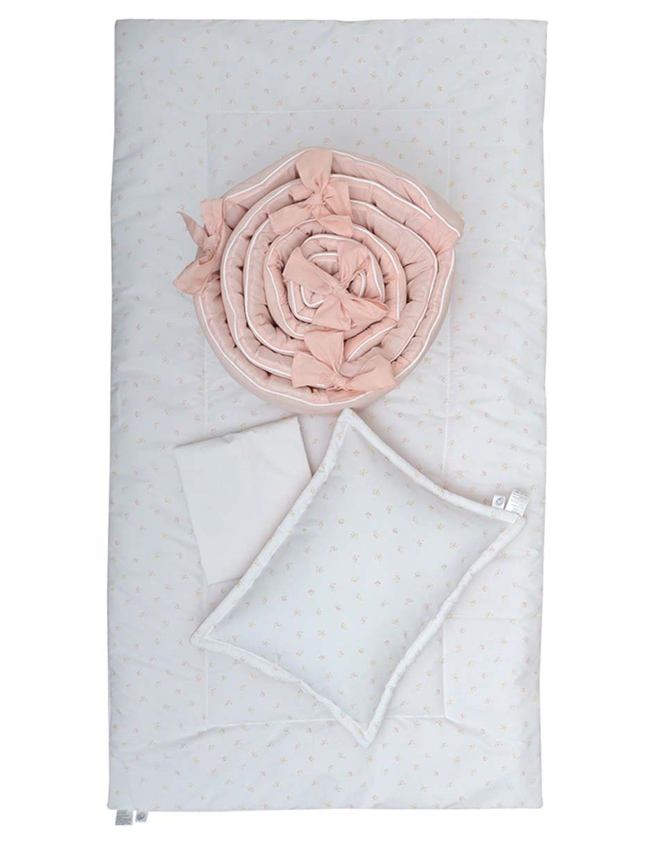 Juego de cuna Flora unisex 4 piezas