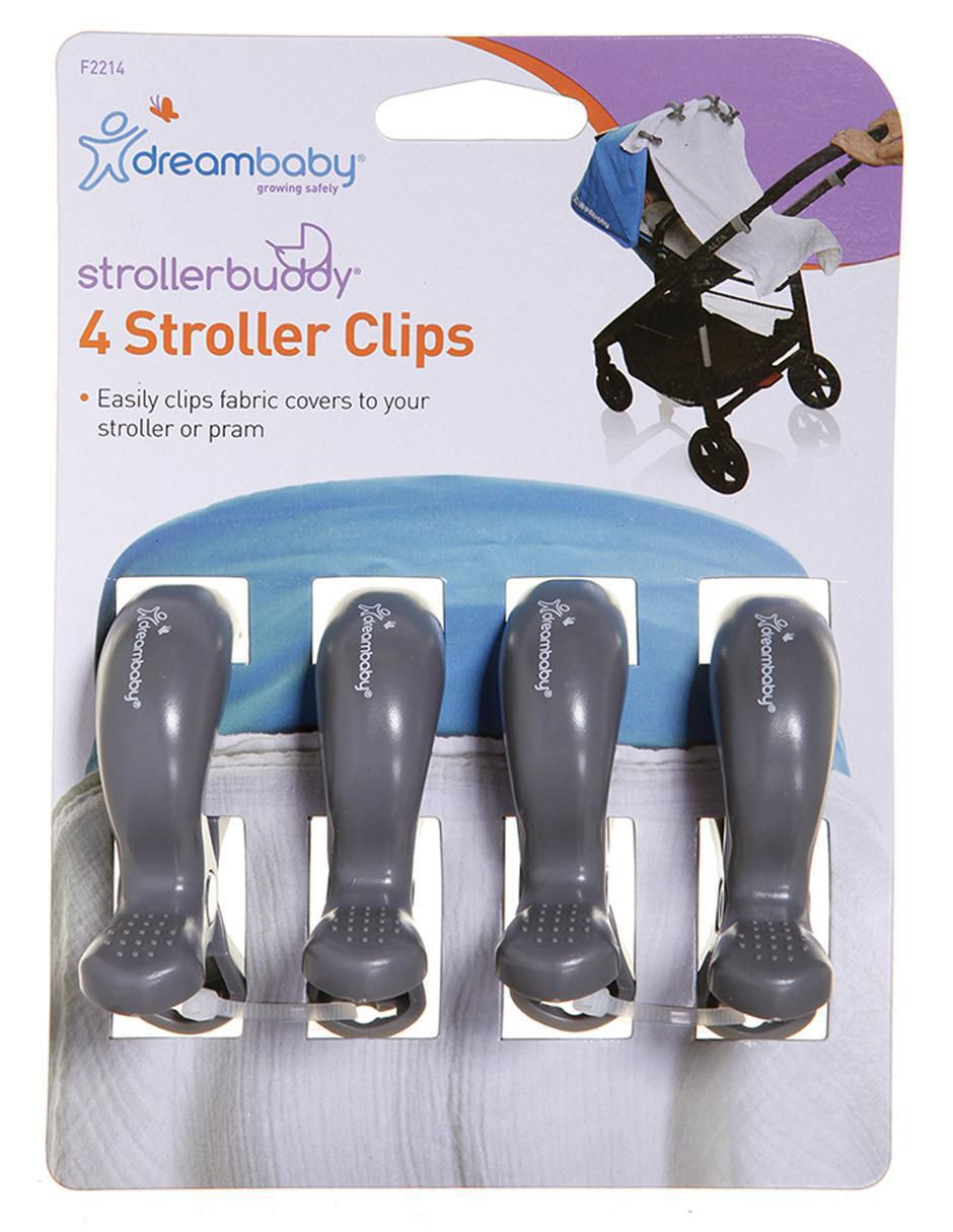 Set de pinzas sujetadoras para carriola dreambaby "de" plástico