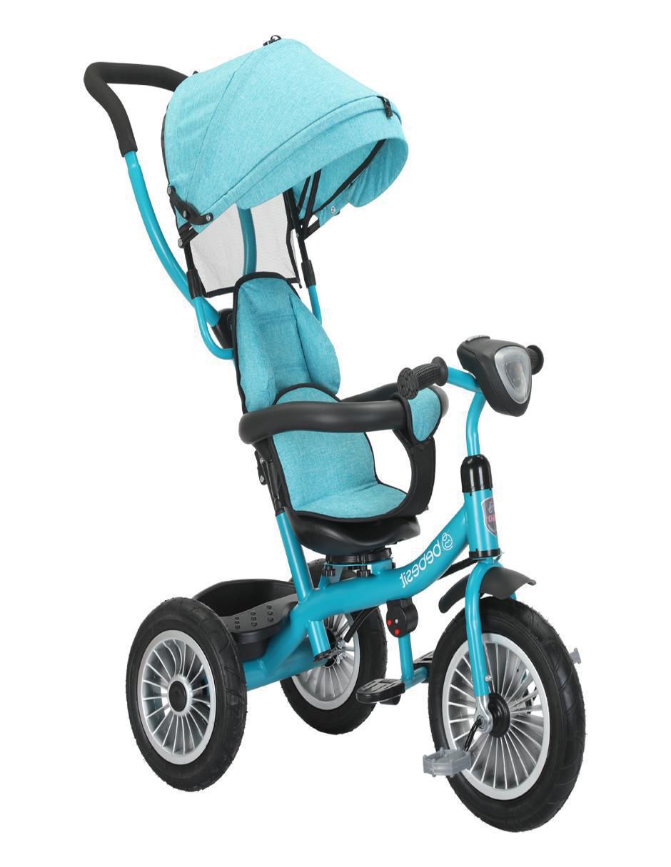 Carriola triciclo Bebesit de acero inoxidable Suburbia