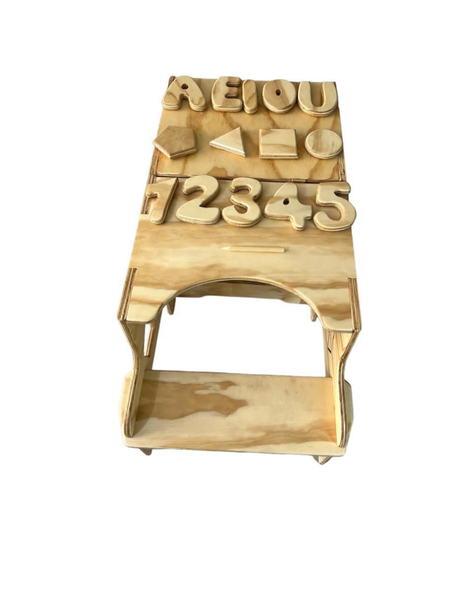 Torre de aprendizaje montessori de madera 3