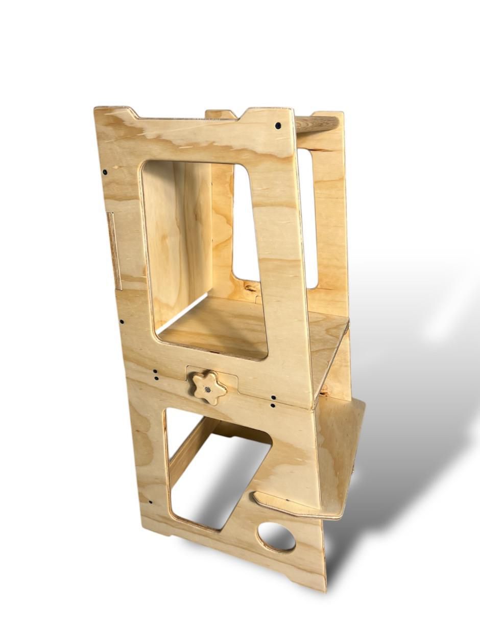 Torre de aprendizaje Montessori de madera 3