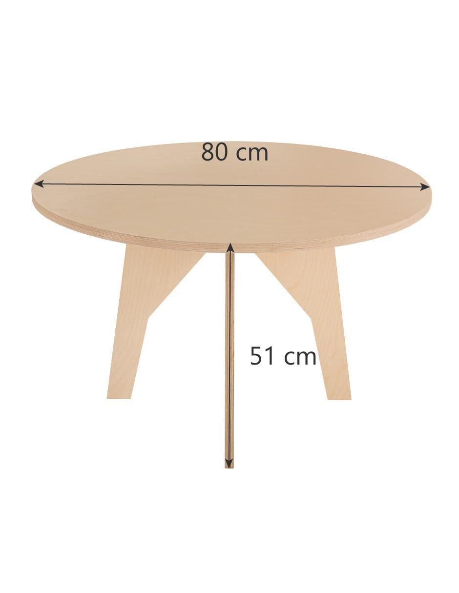 Mesa de madera abedul 4