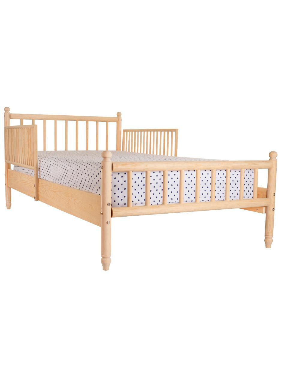 Cama baja de madera pino individual