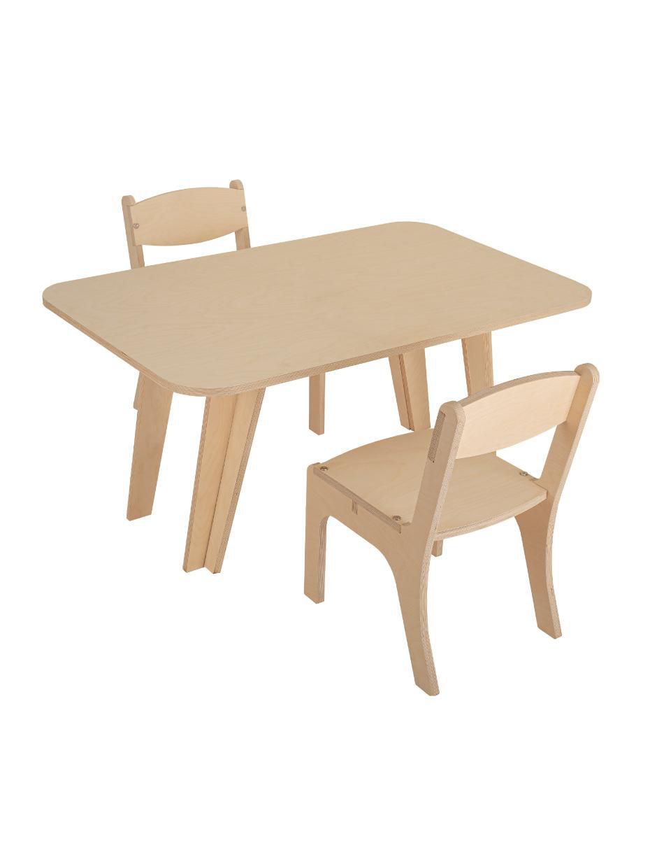 Mesa con silla armable Montessori