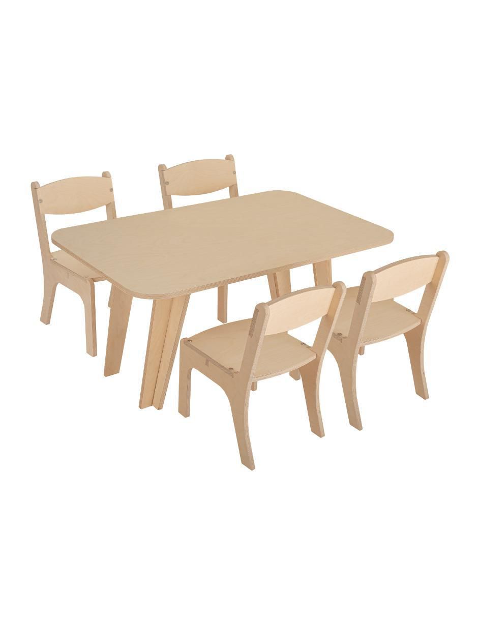 Mesa con silla armable Montessori
