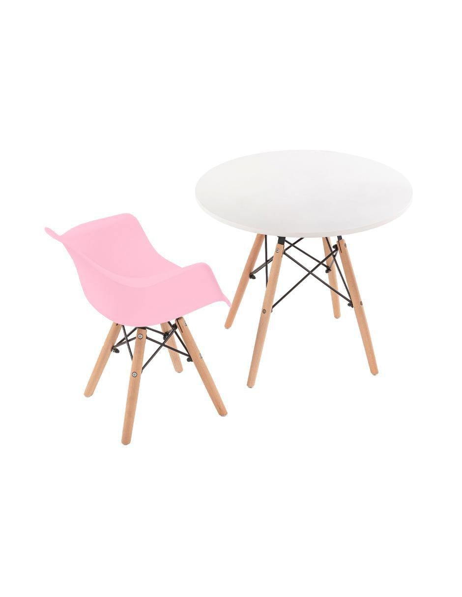 Mesa con silla armable de madera Mesa con silla armable de madera