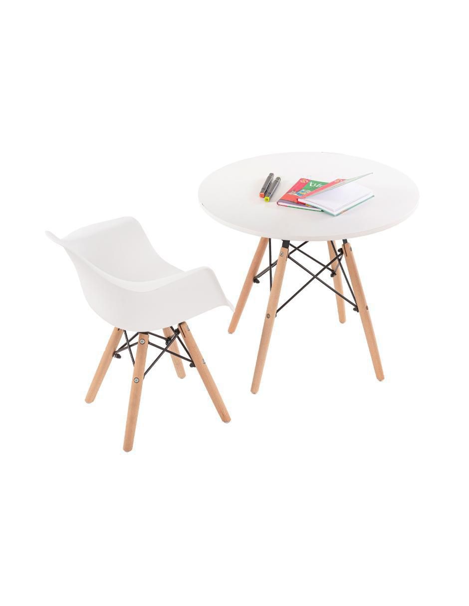 Mesa con silla armable de madera 2