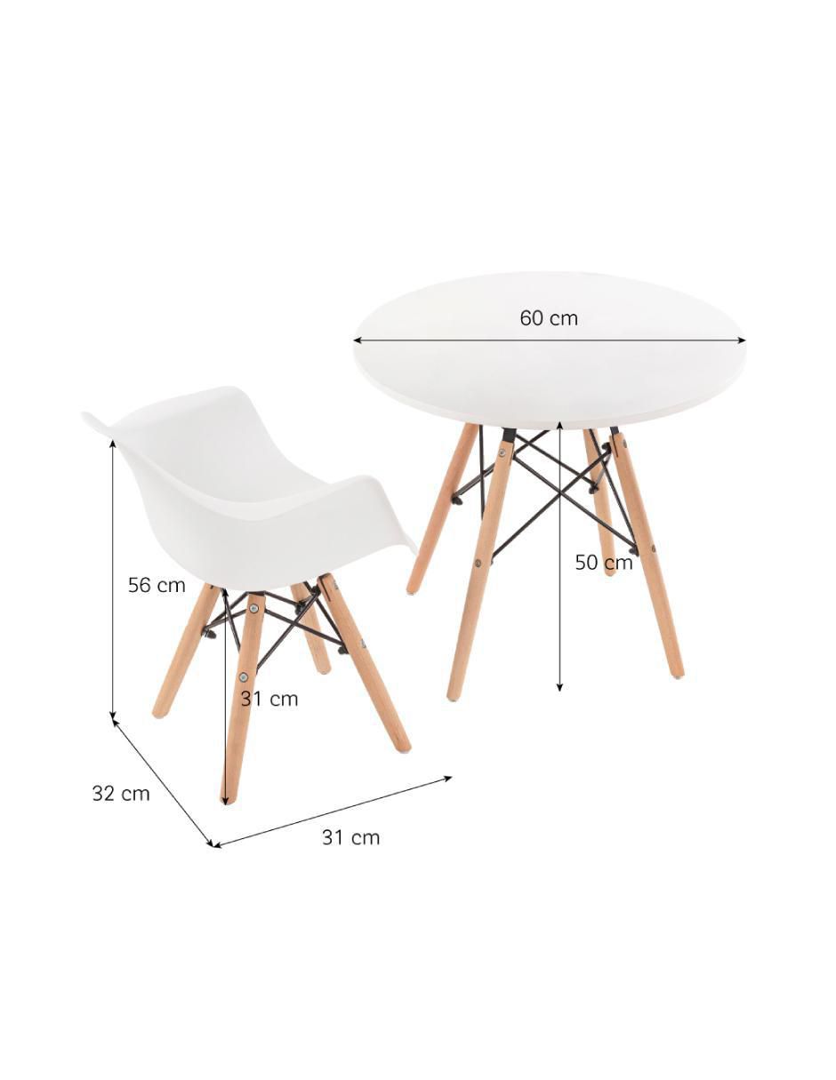 Mesa con silla armable de madera 8